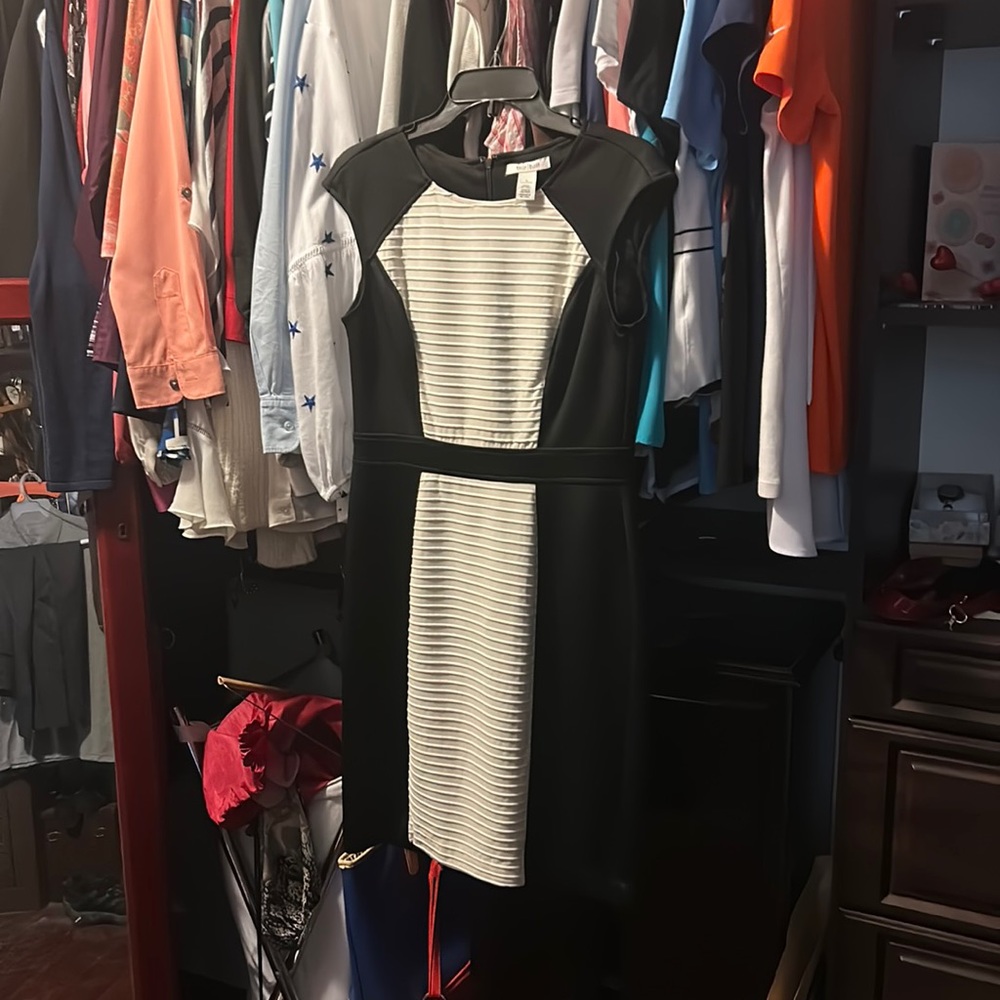 Black and white dress